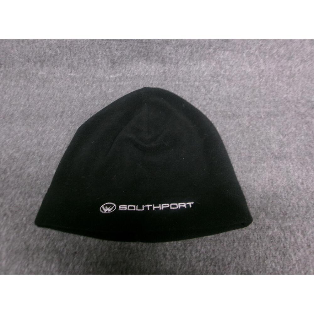 Paramount Beanie Hat Cap One Size Fits All Black Texture Streetwear South Port